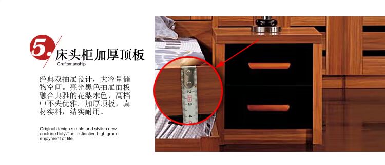 Giường đơn giản 1,8 m 1,5 m giường đôi phòng ngủ chính hoàn chỉnh bộ đồ nội thất ba mảnh kết hợp bộ đồ sáu mảnh nội thất phòng ngủ