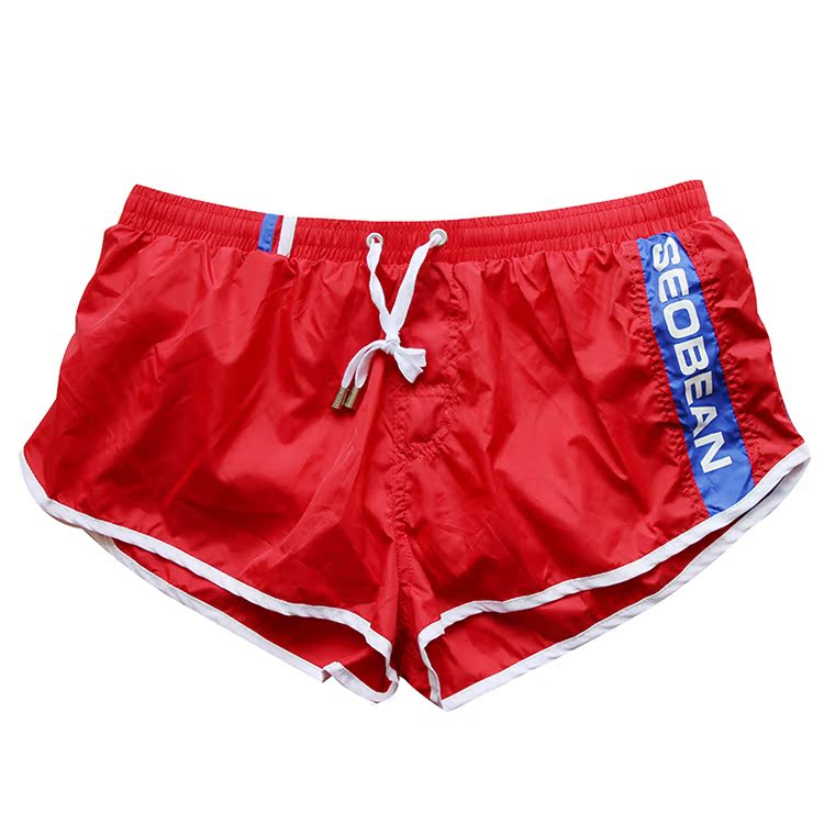 Mùa hè nam mới 2 quần ngắn tập Aro quần nóng quần nam đi biển thể thao quần short thể dục - Quần bãi biển quần áo đi biển hoa quả	