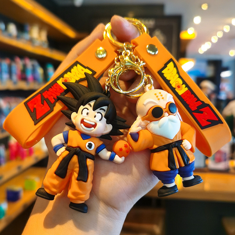 New Dragon Ball Keychain Cartoon Car Keychain Gift Sun Wukong Cute Doll Backpack Pendant Wholesale New Dragon Ball Keychain Cartoon Car Keychain Gift Sun Wukong Cute Doll Backpack Pendant Wholesale