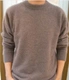 Giải phóng mặt bằng nửa mùa cổ áo nhung cao cổ áo len nam cổ tròn cashmere áo len rắn màu áo thun len đan đáy