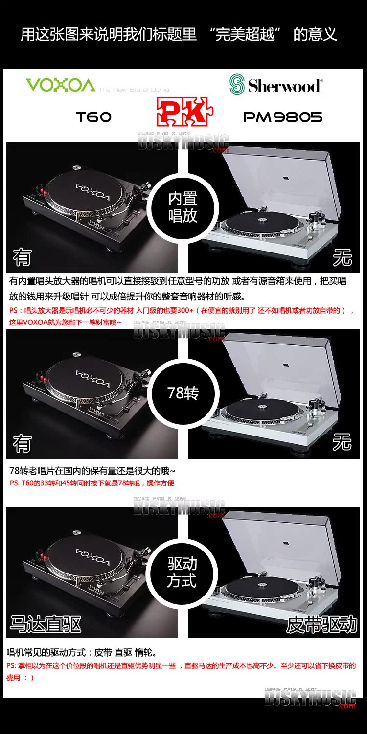 đầu đĩa than klipsch	 Fengsuo VOXOA T60 gây sốt trực tiếp với máy ghi đĩa vinyl với tiếng hát phono vượt xa con sư tử Mỹ 9805 máy nghe nhạc đĩa than tiếng anh