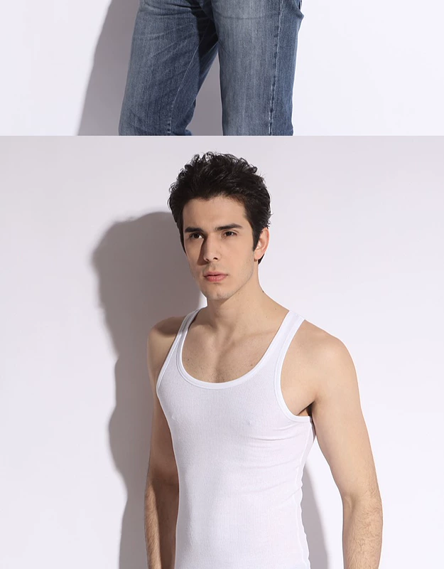 Anh em đồng hồ nam chính hãng vest cotton cotton màu đen trắng xám 3 màu chải bông căng vest 6607 - Áo vest cotton áo khoác giả vest nam hàn quốc