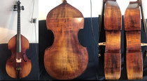 Changxiang Musical Instruments Direct Sales Solid Wood 5-String Baroque Bass Ancient Bass Installed Fret