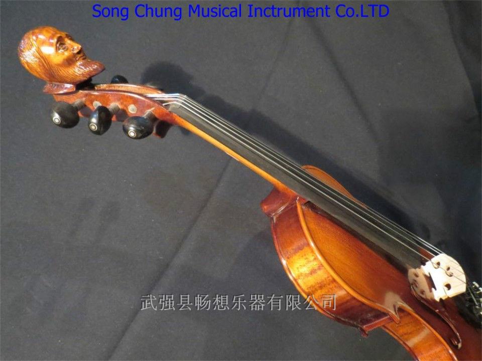 Nhạc cụ tưởng tượng của quận Wuqiang, đàn violin 4/4 dây, đàn violin đơn, đàn ông tinh xảo chạm trổ # 8111 - Nhạc cụ phương Tây đàn nguyệt cầm