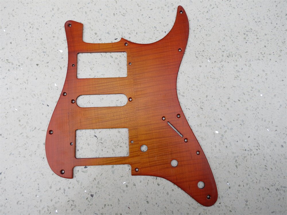 A piece of guitar solid wood wood-guard HSH double single double hand made solid solid wood natural maple wood