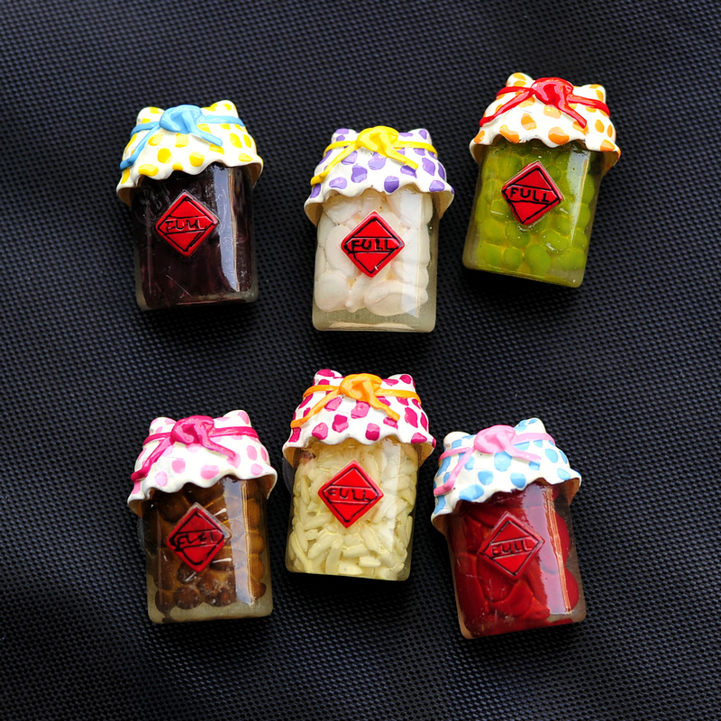 Super New Dingdangtang Export to Europe Travel Food Can Resin Creative Refrigerator Sticker Stereo Magnet Factory Direct Sales