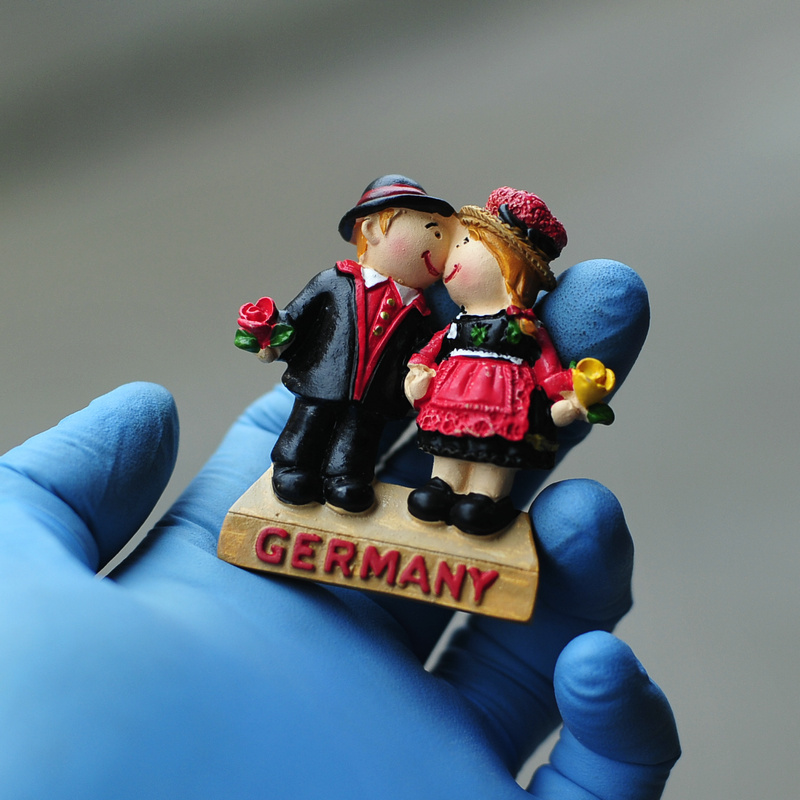 German Berlin Black Forest Heidelberg Hamburg resin creative fridge with magnet magnet Travel Nordic INS