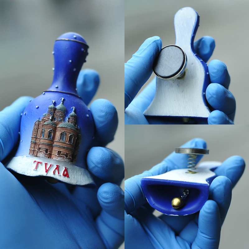 Dingdangtang Russian church series super three-dimensional ornaments bell creative resin refrigerator stickers domestic orphan high quality