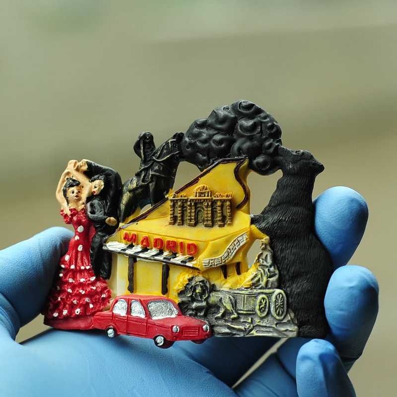 Barcelona, ​​Spain, refrigerator stickers, Gaudí architectural tourist souvenirs, Madrid European attractions, Western Europe ins