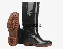 Golden rubber full rubber rubber rain boots water shoes waterproof boots injection pressure two-color shoes victory 010