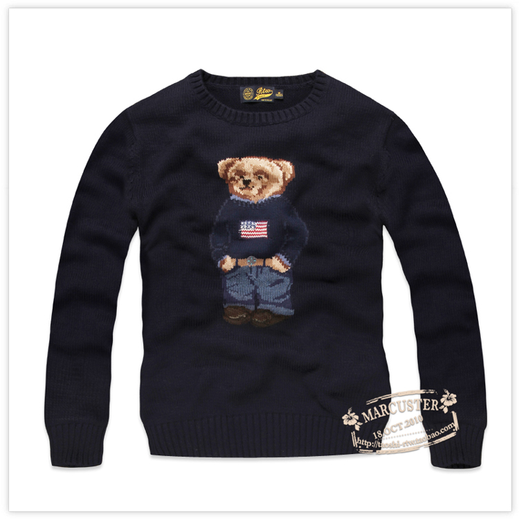 Áo len nam mùa thu cổ tròn của RTW mẫu áo len gấu RTMM73616 - Kéo qua quan ao nam
