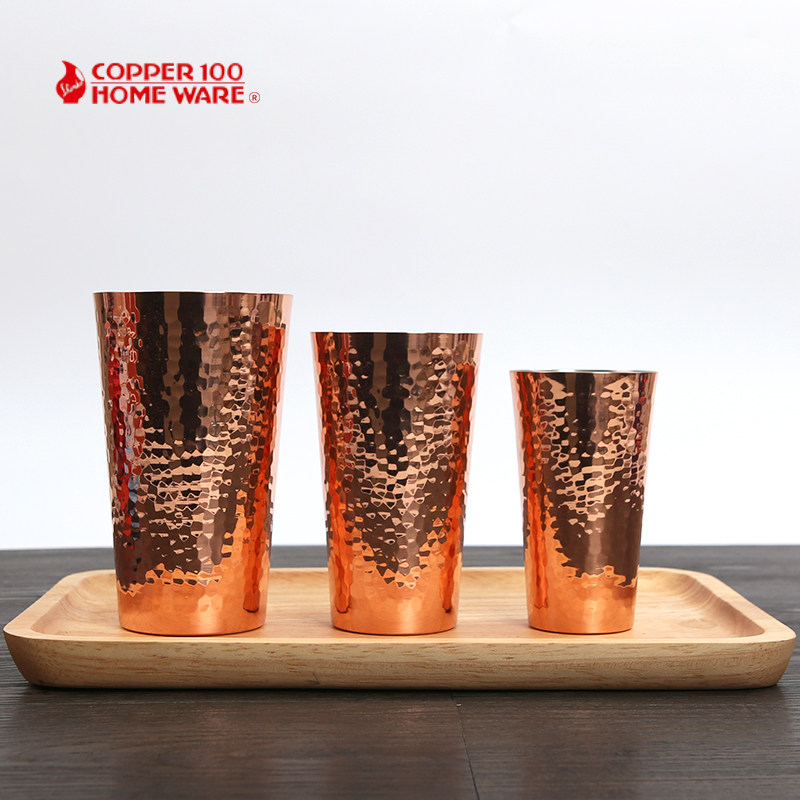 Japan Shinguang metal copper pure copper cup Small Fuji grinding bean machine powder cup Smell cup Cold drink cup