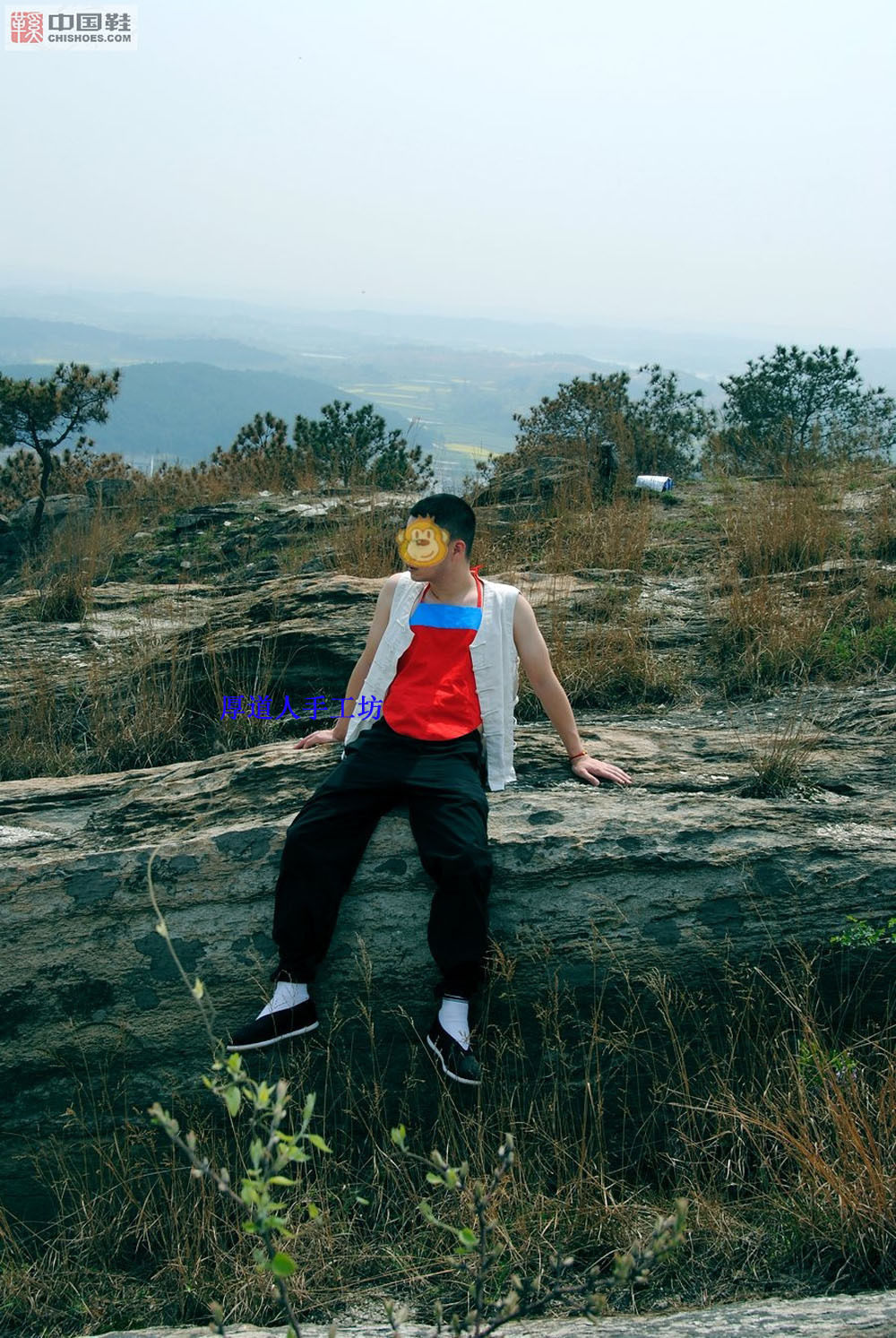 Handmade traditional old-fashioned clothing Chinese style authentic cotton nostalgic big crotch pants Burmese crotch pants