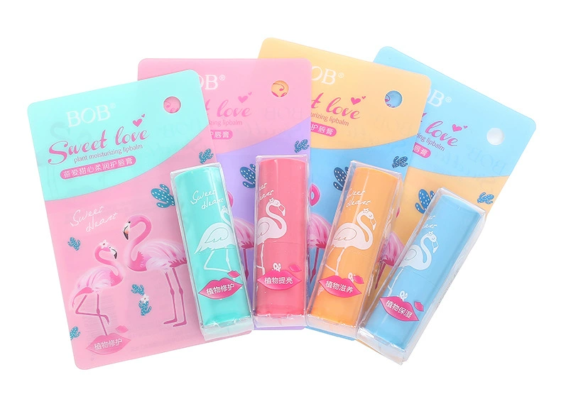 Trung Quốc Trang điểm BOB Sweet yêu Lip Balm dưỡng ẩm Lip Care Facial Lip Lip Beauty son dưỡng carmex