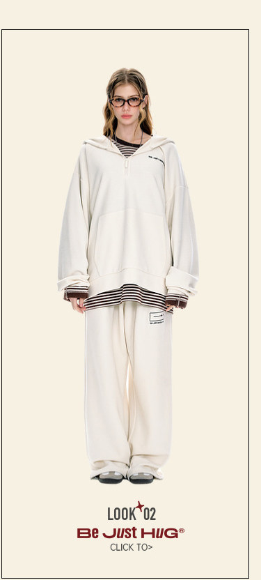 BJHG Corduroy Half-Zip Hoodie
