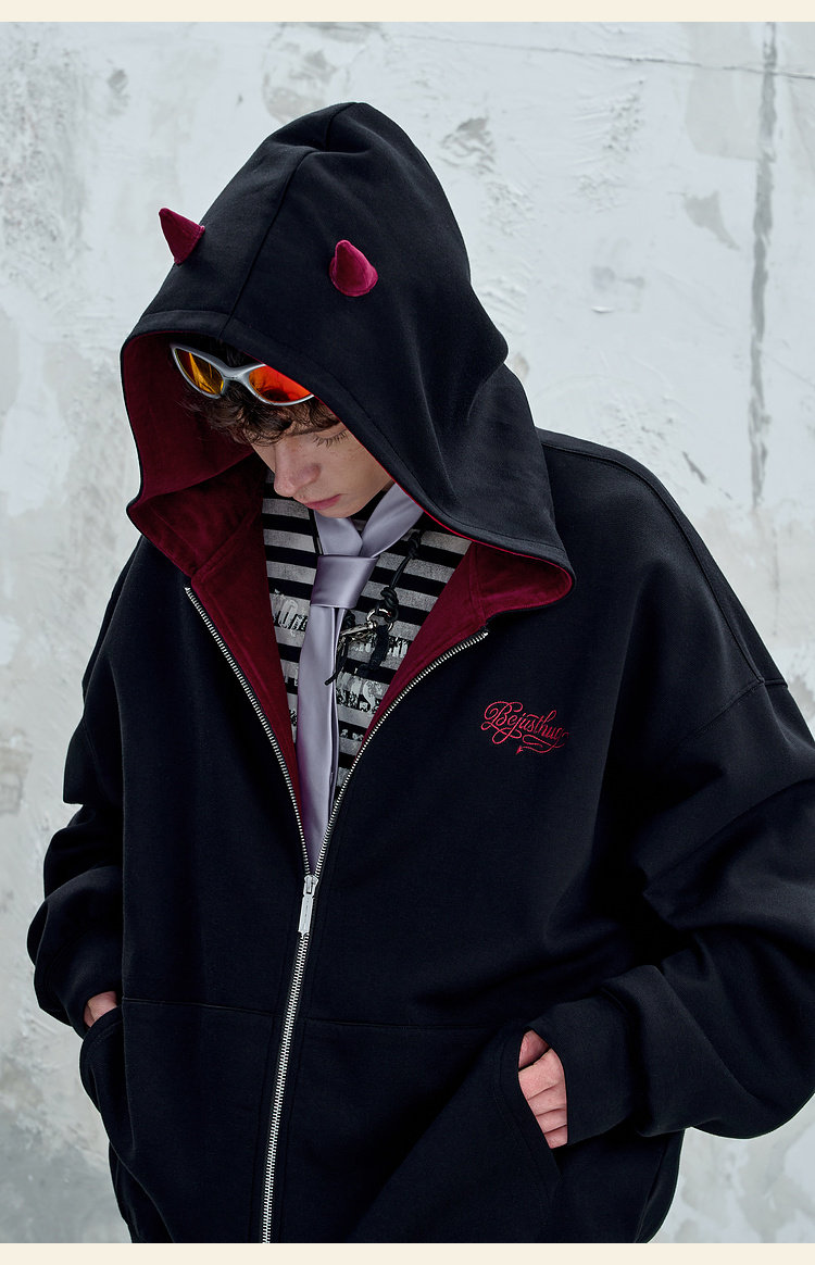 BJHG Reckless Little Devil Zip-Up Hoodie