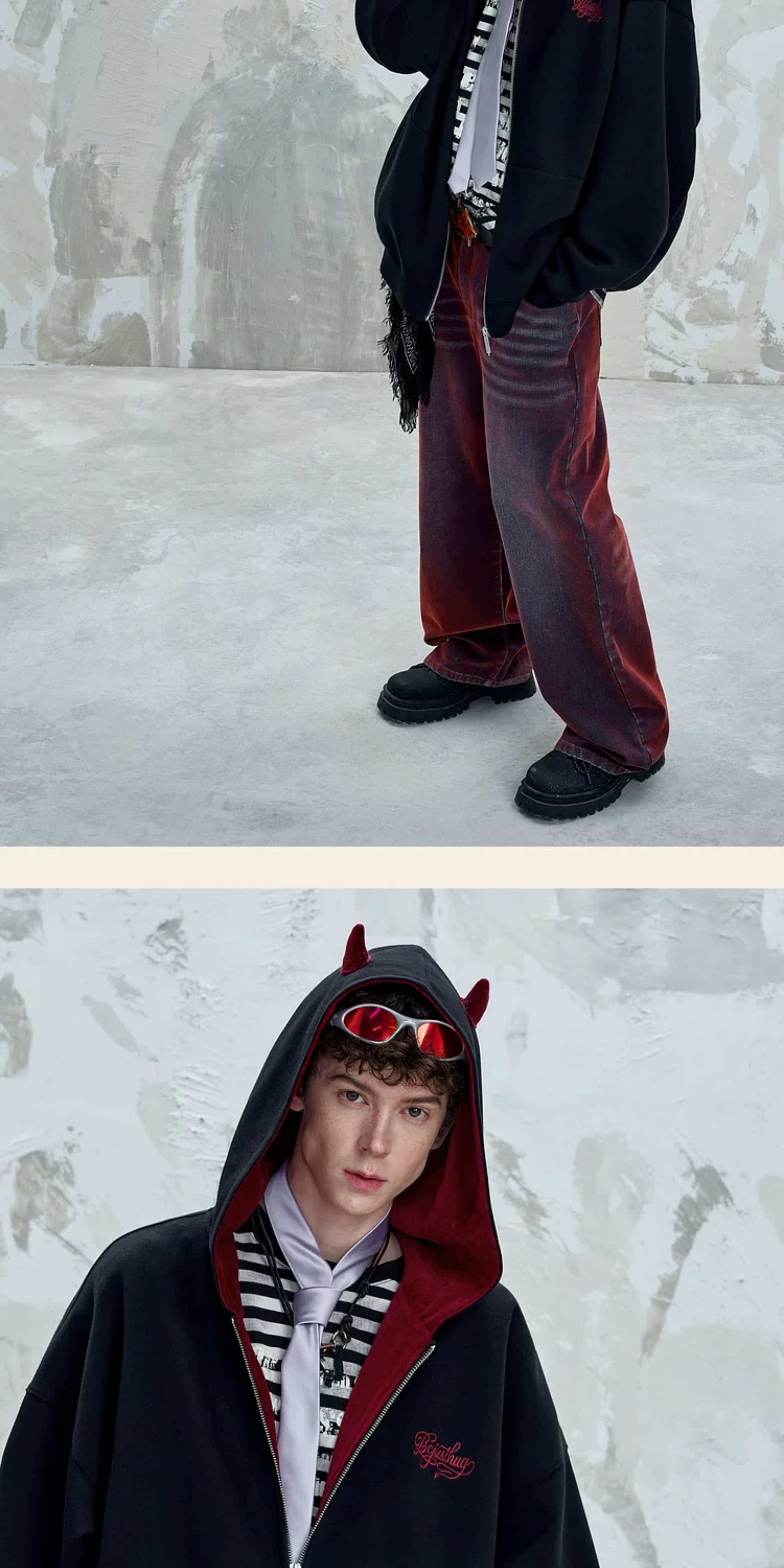 BJHG Reckless Little Devil Zip-Up Hoodie