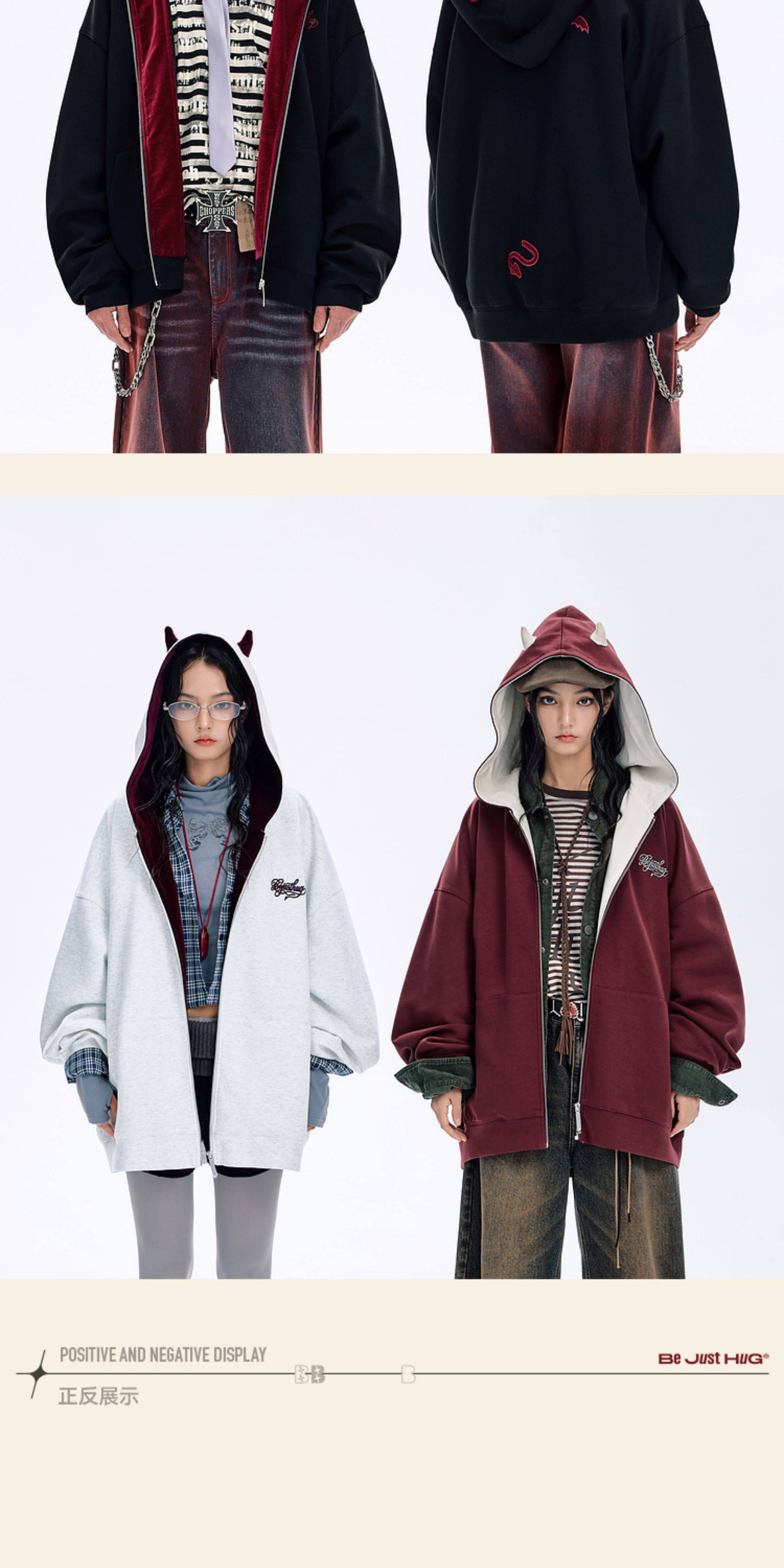 BJHG Reckless Little Devil Zip-Up Hoodie
