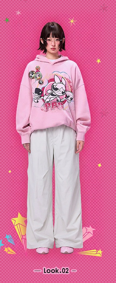 BJHG Powerpuff Girls Oversized Hoodie