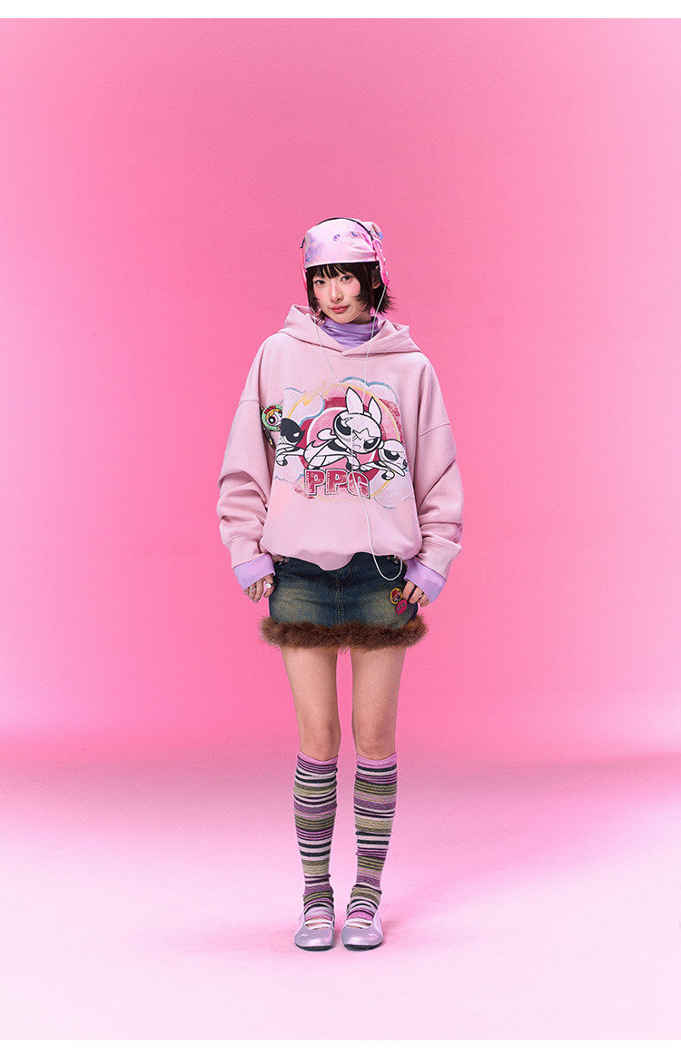 BJHG Powerpuff Girls Oversized Hoodie