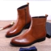 Thu đông nam khởi động giày mũi nhọn dây kéo kinh doanh giày cao nam Chelsea boots da giản dị Martin boots nam đích thực - Swiss Army Knife Swiss Army Knife