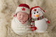 Christmas newborn full moon children red five-pointed star Lei Feng hat snowman theme photo props hat doll