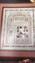 Self-matching magazine picture toy house hardanger cross stitch
