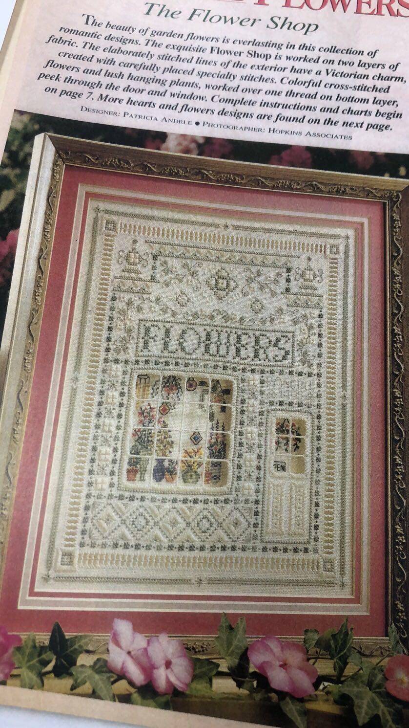 Self-Deserve Magazine Flower Shop Hardanger Cross Stitch