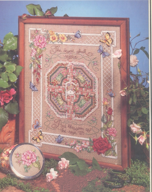 Rose Garden self-matching cross-stitch DMC