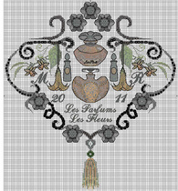 Chatelaine Designs CD perfume Les Parfums original drawing A3 color