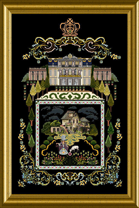 Chatelaine Designs Hameau of Marie Antoinette Original layout paper A3 color