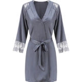 Сексуальная летняя пижама, шелковая лента, банный халат, комплект, домашняя одежда, 2 шт