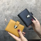 Картхолдер, маленькая ультратонкая тонкая вместительная и большая изысканная антимагнитная сумка через плечо, из натуральной кожи