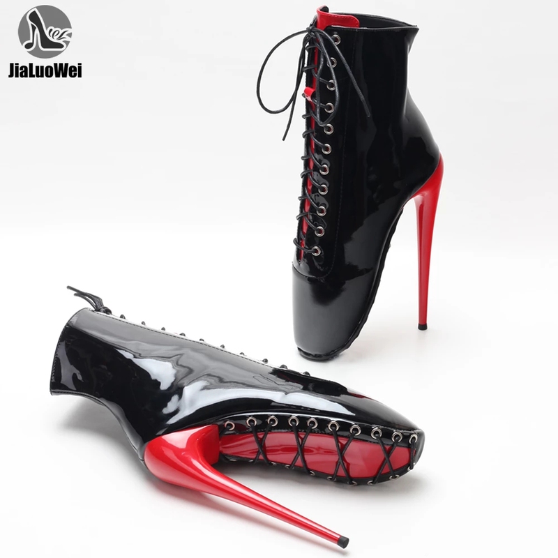 Bitter Moon 2023 New Ballet Short Boots Ballet 18cm Ultra-High Heel Pointed Toe Sexy High Heels Large Size