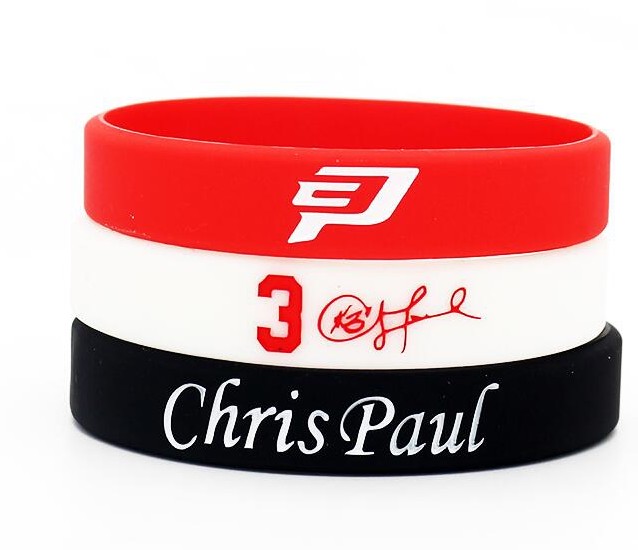 Rocket 3 Chris Paul Lava Basketball Bracelet Fan Thể thao Silicone sáng Dây đeo tay 	quần áo ba lỗ bóng rổ