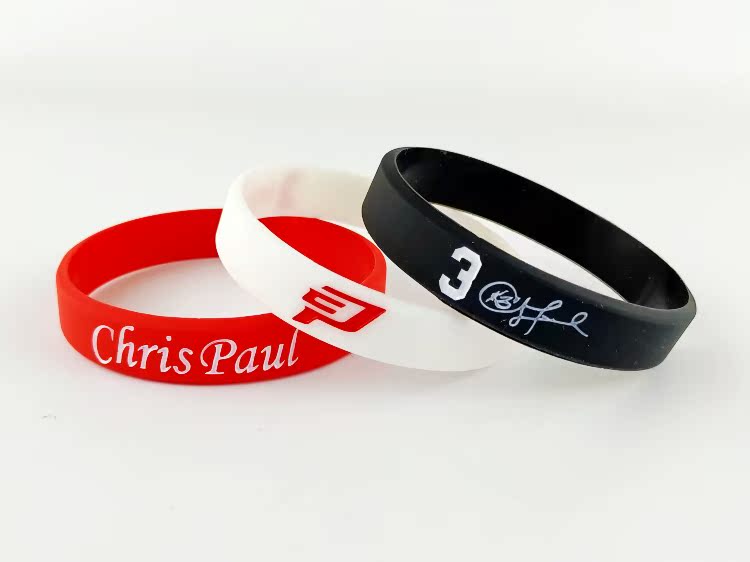 Rocket 3 Chris Paul Lava Basketball Bracelet Fan Thể thao Silicone sáng Dây đeo tay 	quần áo ba lỗ bóng rổ