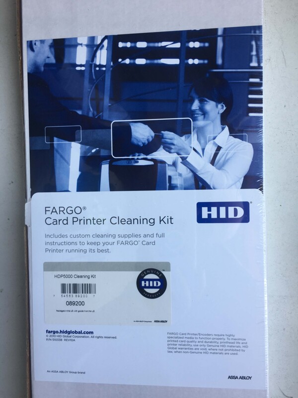 Hid Fargo C50 Hdp5000 Card Printer Cleaning Kit 089200 Hid Fargo C50 Hdp5000 Card Printer Cleaning Kit 089200