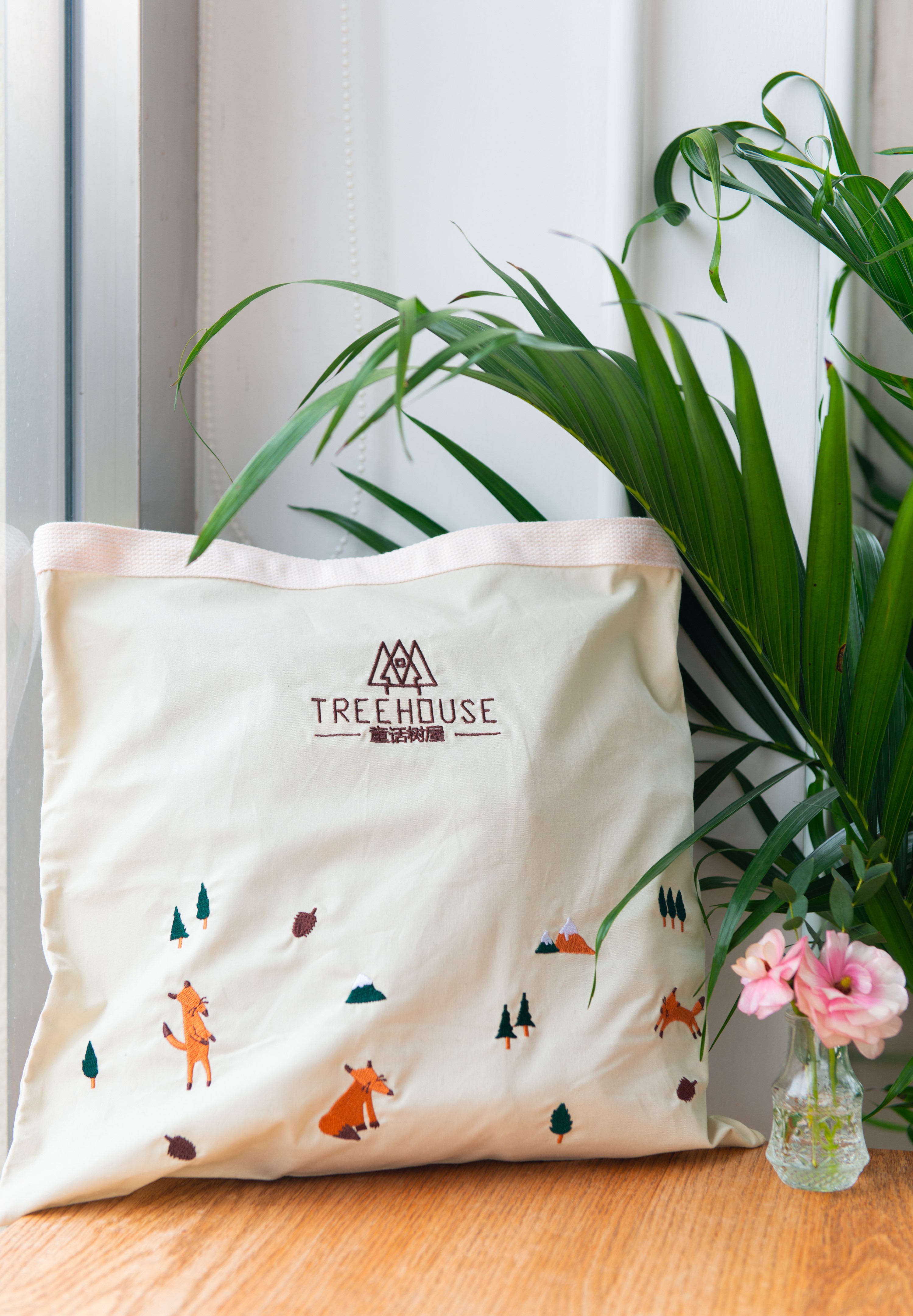 Fairy Tale Tree House Forest Small Animal Bags Shoulder Bags Fabric Bags