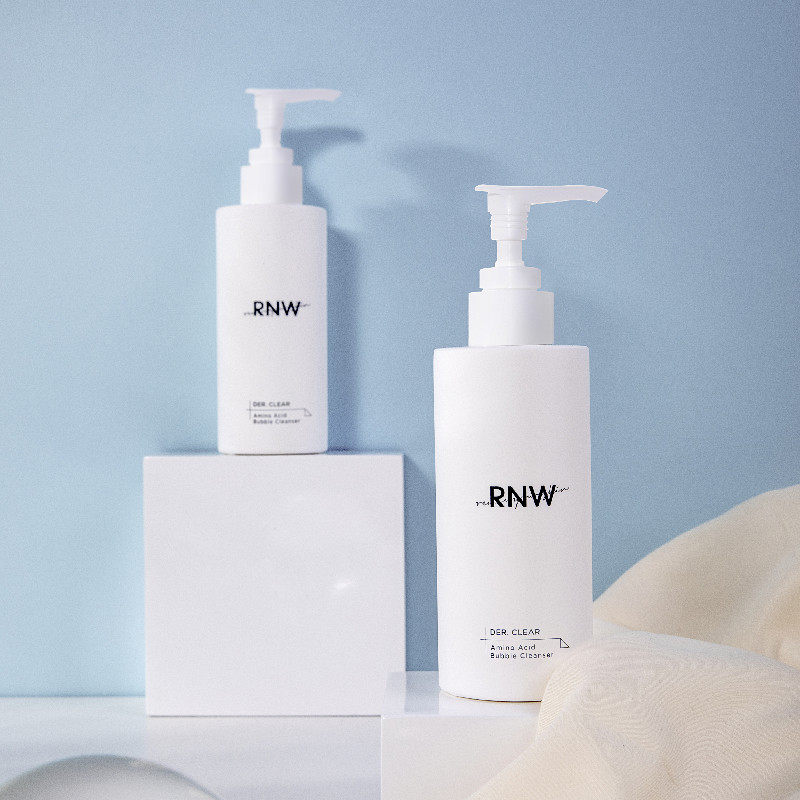 Korea rnw amino acid foam facial cleanser for men and women deep cleansing makeup remover Two-in-one mousse oil control cleansing for men and women