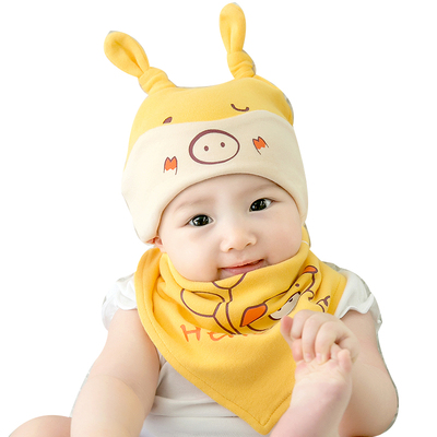 四季男女宝宝纯棉胎帽