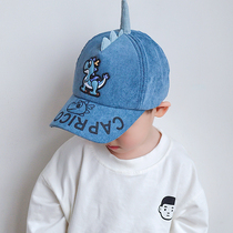 Spring Autumn Season Childrens Hat Boy Duck Tongue Cap Shading Kid Han Edition Cartoon Dinosaur Girl Baseball Cap Baby