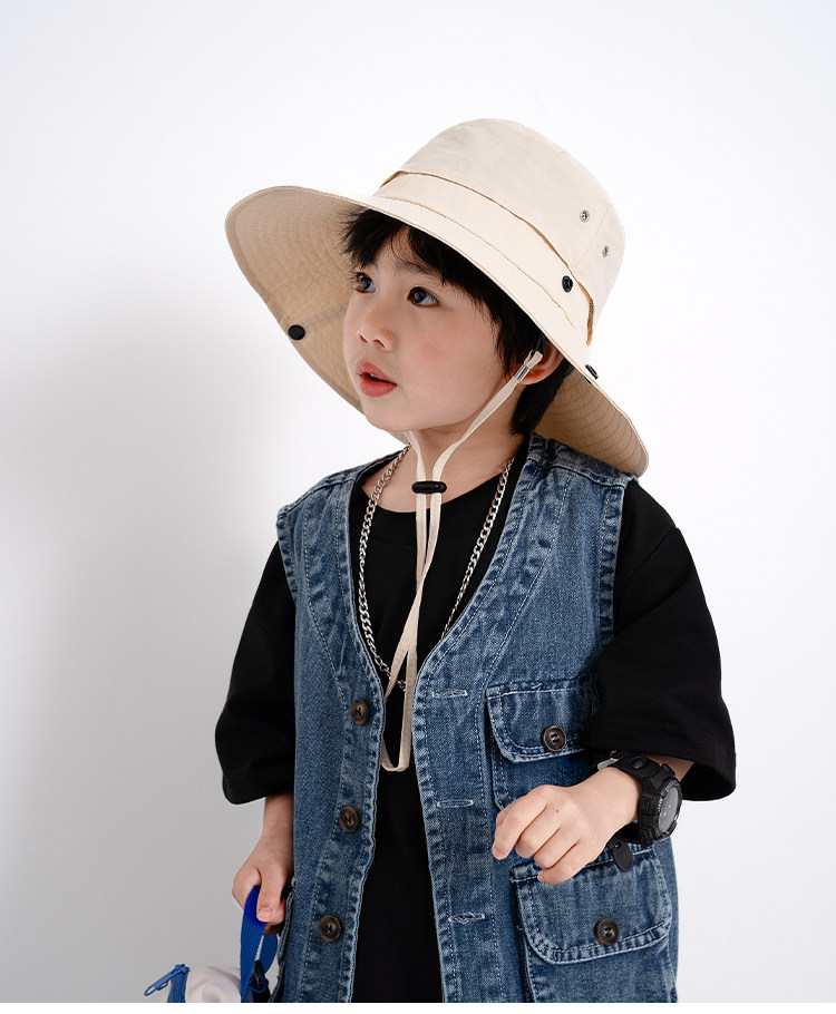 Big Brim Spring and Autumn UV Protection Kids Hat — 8