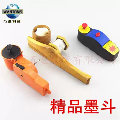 Bamboo ink bucket wood ink bucket plastic ink bucket plastic ink bucket with thread elastic thread cotton thread woodworking plastic ink bucket