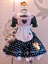 2021 new three-piece maid outfit cute princess maid love little maid dress