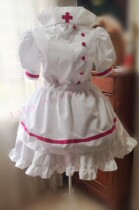 Nurse suit maid cosplay pure white nurse dress cute anime maid cos womens clothing