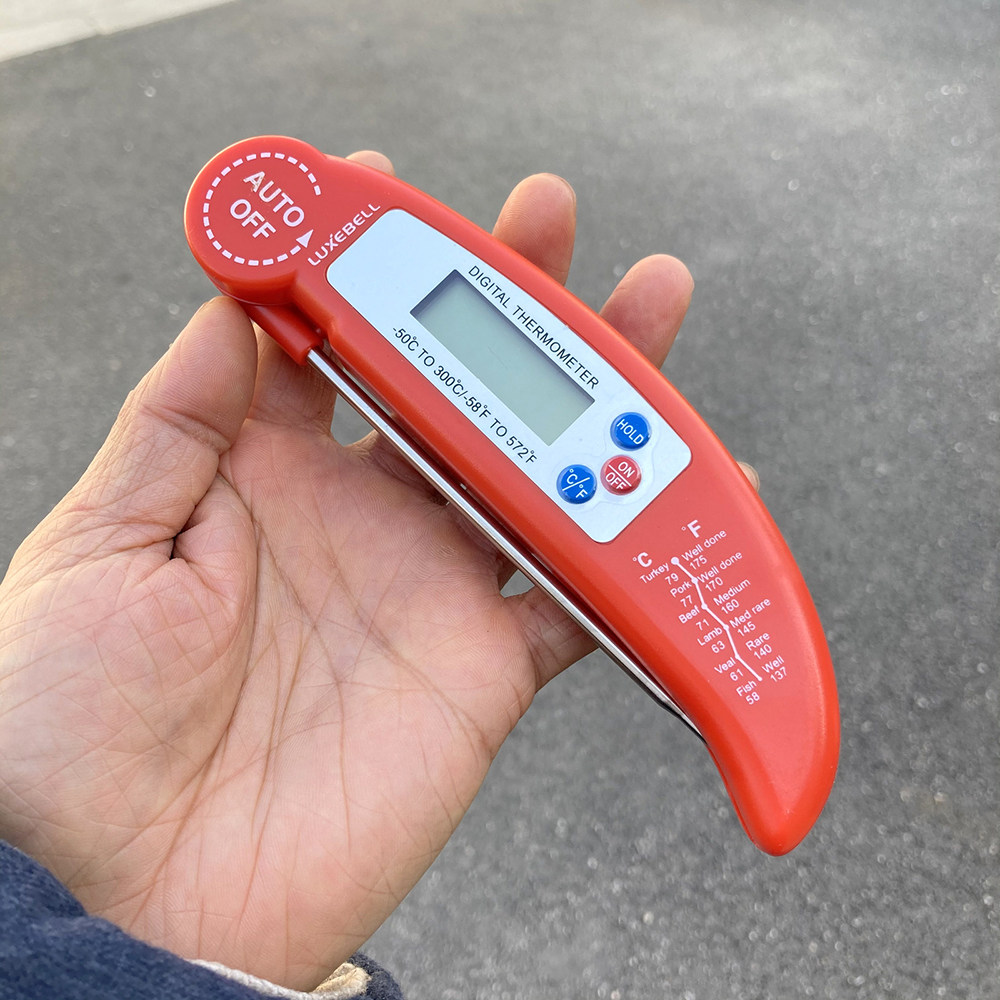 Home Kitchen Metal Foods Digital Display Thermometer Test Water Temperature Digital Steak Cake Baking Bath Liquid Thermometry