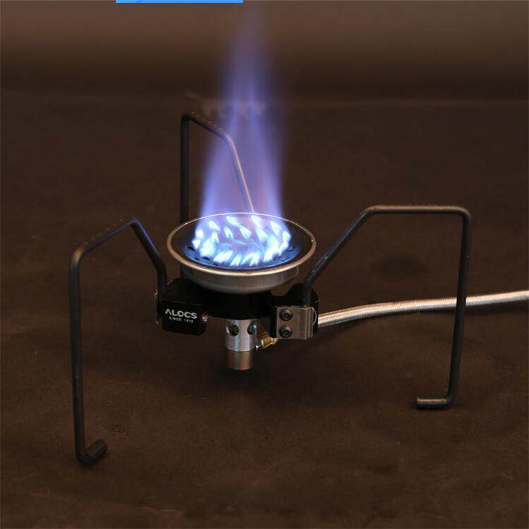 Love Road Passenger Alocs Black Spider Outdoor Portable Windproof Two Style Furnace End Wild Cooking Stove Field Gas Stove