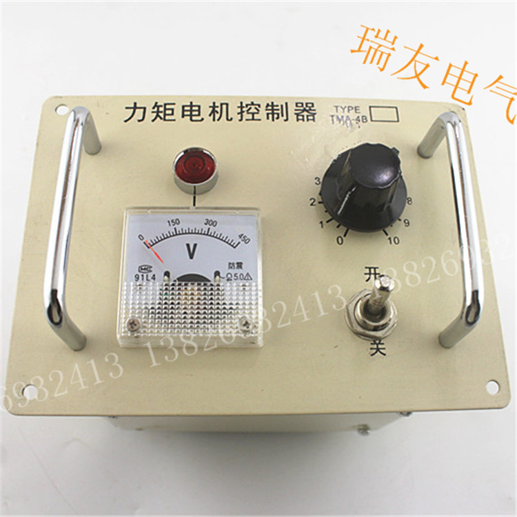 Moment motor controller TMA-4B 10A three-phase motor speed regulator control disc instrument 380V winding machine switch