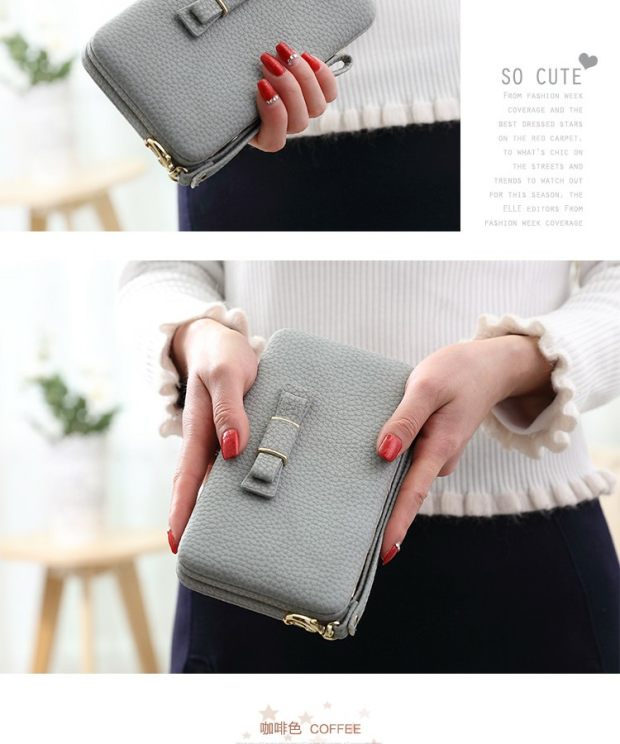Phiên bản mới của Nhật Bản và Hàn Quốc của ví nữ đơn giản nữ dài đoạn dễ thương cung sinh viên điện thoại di động dung lượng lớn hộp ăn trưa - Hộp cơm điện sưởi ấm nồi hâm cơm