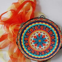 Dunhuang Feitian music drum tambourine Hanfu handheld photo tambourine props streamer drum Tang drum folk dance instrument